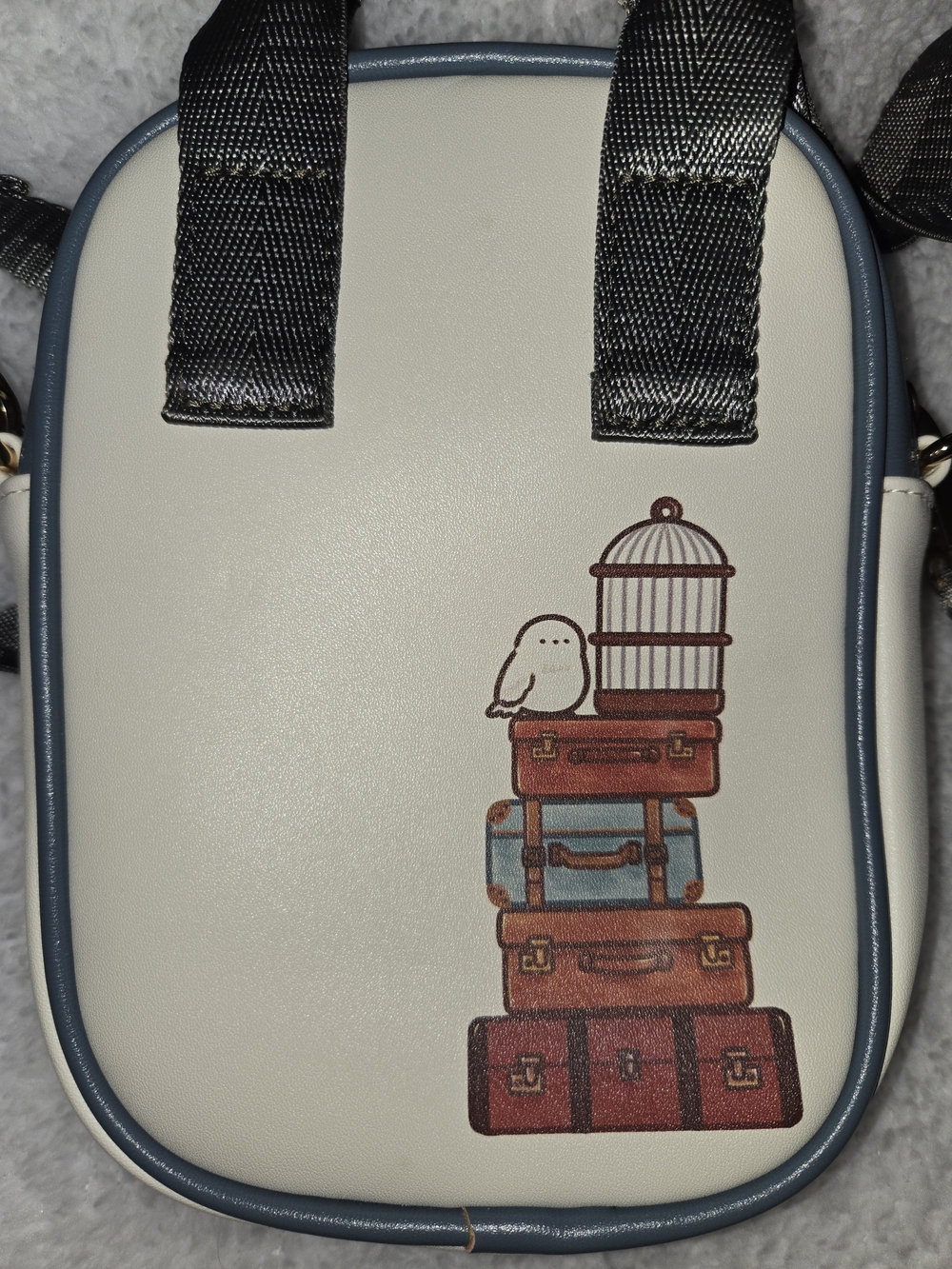 Bioworld Cream and Blue Harry Potter Character Crossbody Bag - Picture 6 of 15